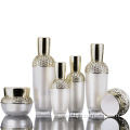 High-grade luxury cosmetic bottles court retro acrylic cosmetic bottle/jars with good price